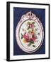 Enamelled Tile with Floral Decorations, Ceramic, Lodi Manufacture, Lombardy, Italy-null-Framed Giclee Print