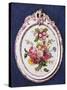 Enamelled Tile with Floral Decorations, Ceramic, Lodi Manufacture, Lombardy, Italy-null-Stretched Canvas