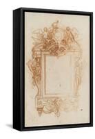 Encadrement de miroir-Charles Le Brun-Framed Stretched Canvas