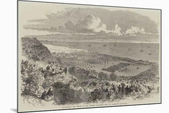 Encampment and Review of the Suffolk Volunteer Corps at Lowestoft-null-Mounted Giclee Print