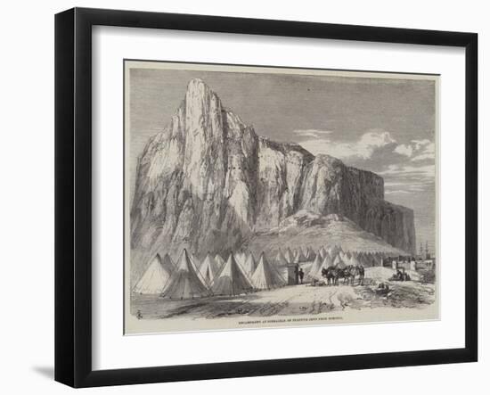 Encampment at Gibraltar of Fugitive Jews from Morocco-null-Framed Giclee Print