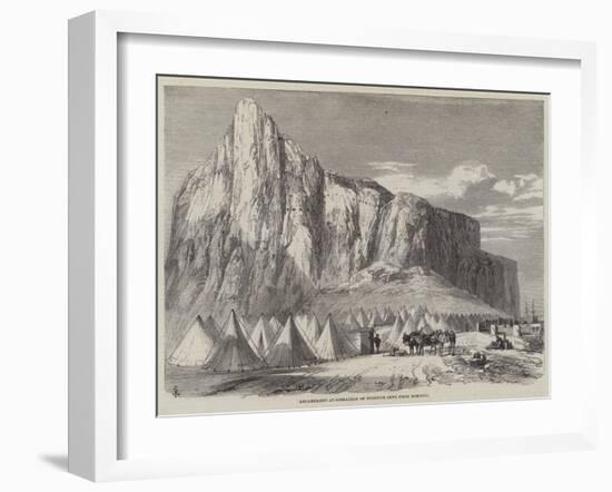 Encampment at Gibraltar of Fugitive Jews from Morocco-null-Framed Giclee Print