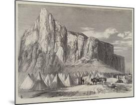 Encampment at Gibraltar of Fugitive Jews from Morocco-null-Mounted Giclee Print