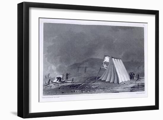 Encampment in Browell Cove, c.1826-E.n. Kendall-Framed Giclee Print