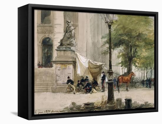 Encampment in Place De La Boure, June 4, 1871, During Siege of Paris-Isidore Pils-Framed Stretched Canvas