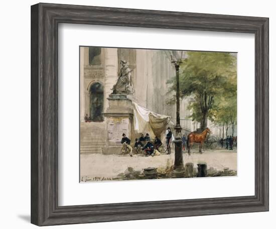 Encampment in Place De La Boure, June 4, 1871, During Siege of Paris-Isidore Pils-Framed Giclee Print