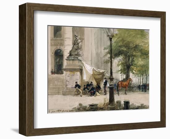 Encampment in Place De La Boure, June 4, 1871, During Siege of Paris-Isidore Pils-Framed Giclee Print