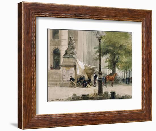 Encampment in Place De La Boure, June 4, 1871, During Siege of Paris-Isidore Pils-Framed Giclee Print