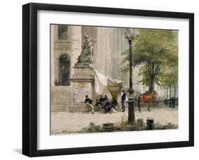 Encampment in Place De La Boure, June 4, 1871, During Siege of Paris-Isidore Pils-Framed Giclee Print