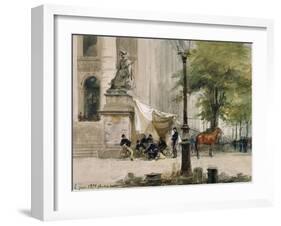 Encampment in Place De La Boure, June 4, 1871, During Siege of Paris-Isidore Pils-Framed Giclee Print