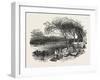 Encampment of Mormons on the Missouri River, United States of America, 1851-null-Framed Giclee Print