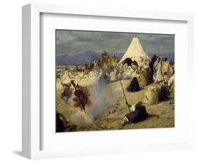Encampment of Nomadic Bedouins-Stefano Ussi-Framed Giclee Print