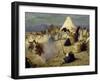Encampment of Nomadic Bedouins-Stefano Ussi-Framed Giclee Print