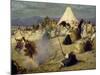 Encampment of Nomadic Bedouins-Stefano Ussi-Mounted Giclee Print