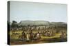 Encampment of Piekann Indians Near Fort Mckenzie-Thomas Loraine Mckenney-Stretched Canvas