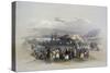 Encampment of Pilgrims at Jericho-David Roberts-Stretched Canvas