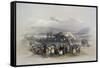 Encampment of Pilgrims at Jericho-David Roberts-Framed Stretched Canvas