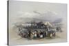 Encampment of Pilgrims at Jericho-David Roberts-Stretched Canvas