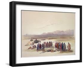 Encampment of the Alloeen in Wady Araba-David Roberts-Framed Giclee Print