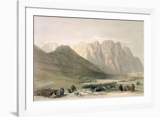 Encampment of the Aulad-Said, Mount Sinai, February 18th 1839-David Roberts-Framed Giclee Print