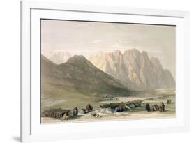 Encampment of the Aulad-Said, Mount Sinai, February 18th 1839-David Roberts-Framed Giclee Print