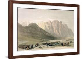 Encampment of the Aulad-Said, Mount Sinai, February 18th 1839-David Roberts-Framed Giclee Print