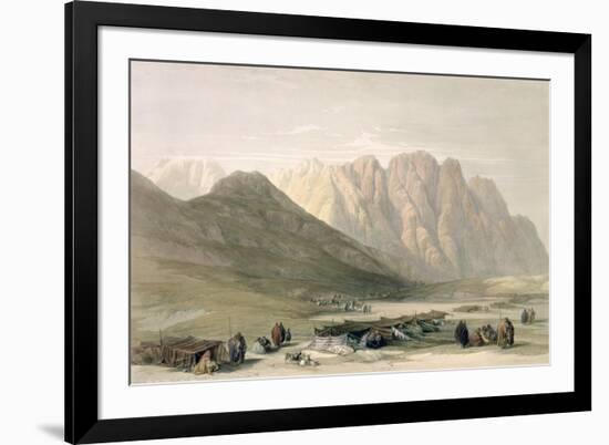 Encampment of the Aulad-Said, Mount Sinai, February 18th 1839-David Roberts-Framed Giclee Print