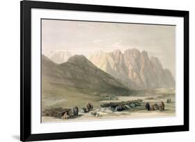 Encampment of the Aulad-Said, Mount Sinai, February 18th 1839-David Roberts-Framed Giclee Print