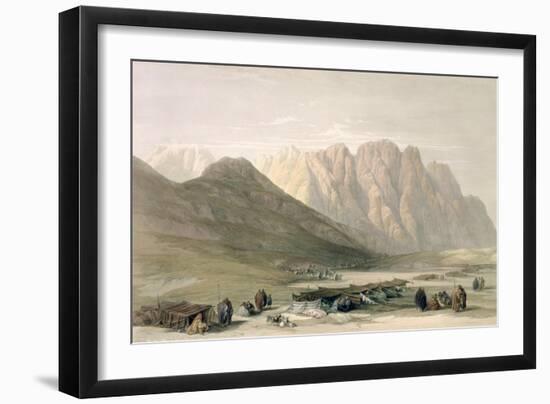 Encampment of the Aulad-Said, Mount Sinai, February 18th 1839-David Roberts-Framed Giclee Print