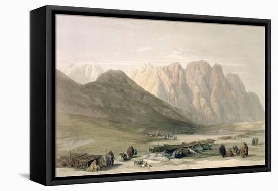 Encampment of the Aulad-Said, Mount Sinai, February 18th 1839-David Roberts-Framed Stretched Canvas