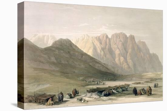 Encampment of the Aulad-Said, Mount Sinai, February 18th 1839-David Roberts-Stretched Canvas