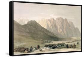 Encampment of the Aulad-Said, Mount Sinai, February 18th 1839-David Roberts-Framed Stretched Canvas