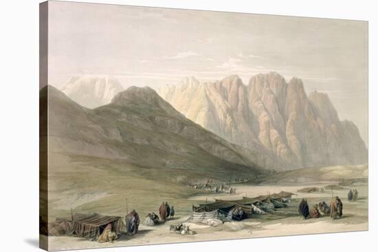 Encampment of the Aulad-Said, Mount Sinai, February 18th 1839-David Roberts-Stretched Canvas