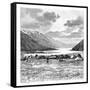 Encampment of the English Expedition of 1871, Lake Pang-Kong, Tibet, 1895-null-Framed Stretched Canvas