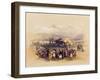 Encampment of the Pilgrims at Jericho, from Volume II of 'The Holy Land' engraved by Louis Haghe-David Roberts-Framed Giclee Print