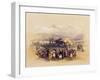 Encampment of the Pilgrims at Jericho, from Volume II of 'The Holy Land' engraved by Louis Haghe-David Roberts-Framed Giclee Print