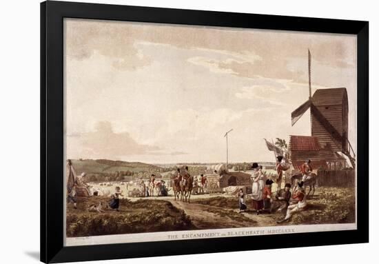 Encampment on Blackheath, Greenwich, London, 1780-Paul Sandby-Framed Giclee Print