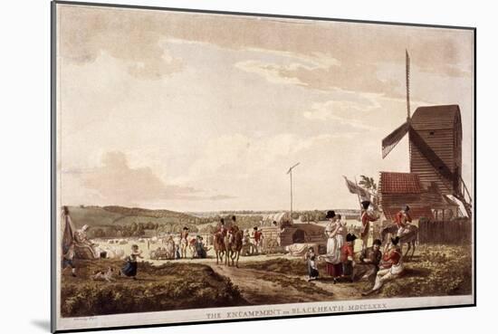 Encampment on Blackheath, Greenwich, London, 1780-Paul Sandby-Mounted Giclee Print