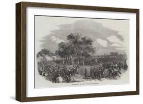 Encampment on the Plain of Satory, Near Versailles-null-Framed Giclee Print