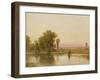 Encampment on the Platte River, 1865 (Oil on Canvas)-Thomas Worthington Whittredge-Framed Giclee Print