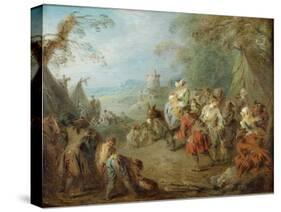 Encampment (Soldiers' Hal)-Jean-Baptiste Pater-Stretched Canvas