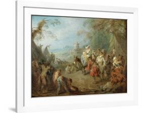 Encampment (Soldiers' Hal)-Jean-Baptiste Pater-Framed Giclee Print