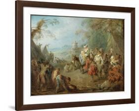 Encampment (Soldiers' Hal)-Jean-Baptiste Pater-Framed Giclee Print