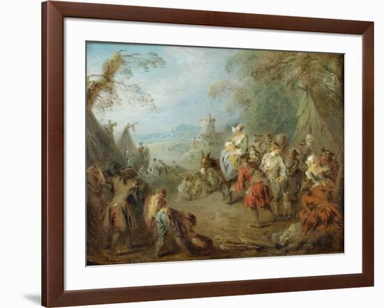 Encampment (Soldiers' Hal)-Jean-Baptiste Pater-Framed Giclee Print