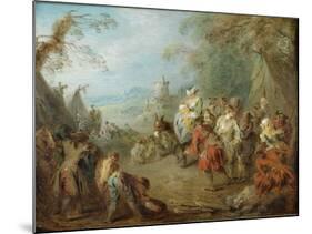 Encampment (Soldiers' Hal)-Jean-Baptiste Pater-Mounted Giclee Print