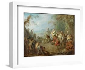 Encampment (Soldiers' Hal)-Jean-Baptiste Pater-Framed Giclee Print