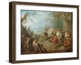 Encampment (Soldiers' Hal)-Jean-Baptiste Pater-Framed Giclee Print