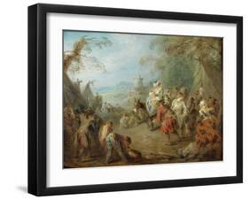 Encampment (Soldiers' Hal)-Jean-Baptiste Pater-Framed Giclee Print