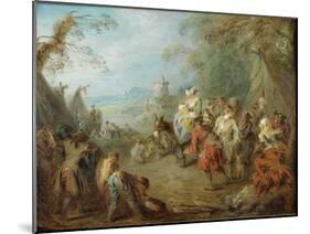 Encampment (Soldiers' Hal)-Jean-Baptiste Pater-Mounted Giclee Print