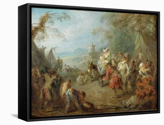 Encampment (Soldiers' Hal)-Jean-Baptiste Pater-Framed Stretched Canvas